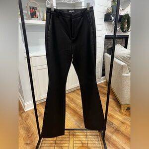 SER.O.YA Black Sleek High-Waist Faux Leather pants